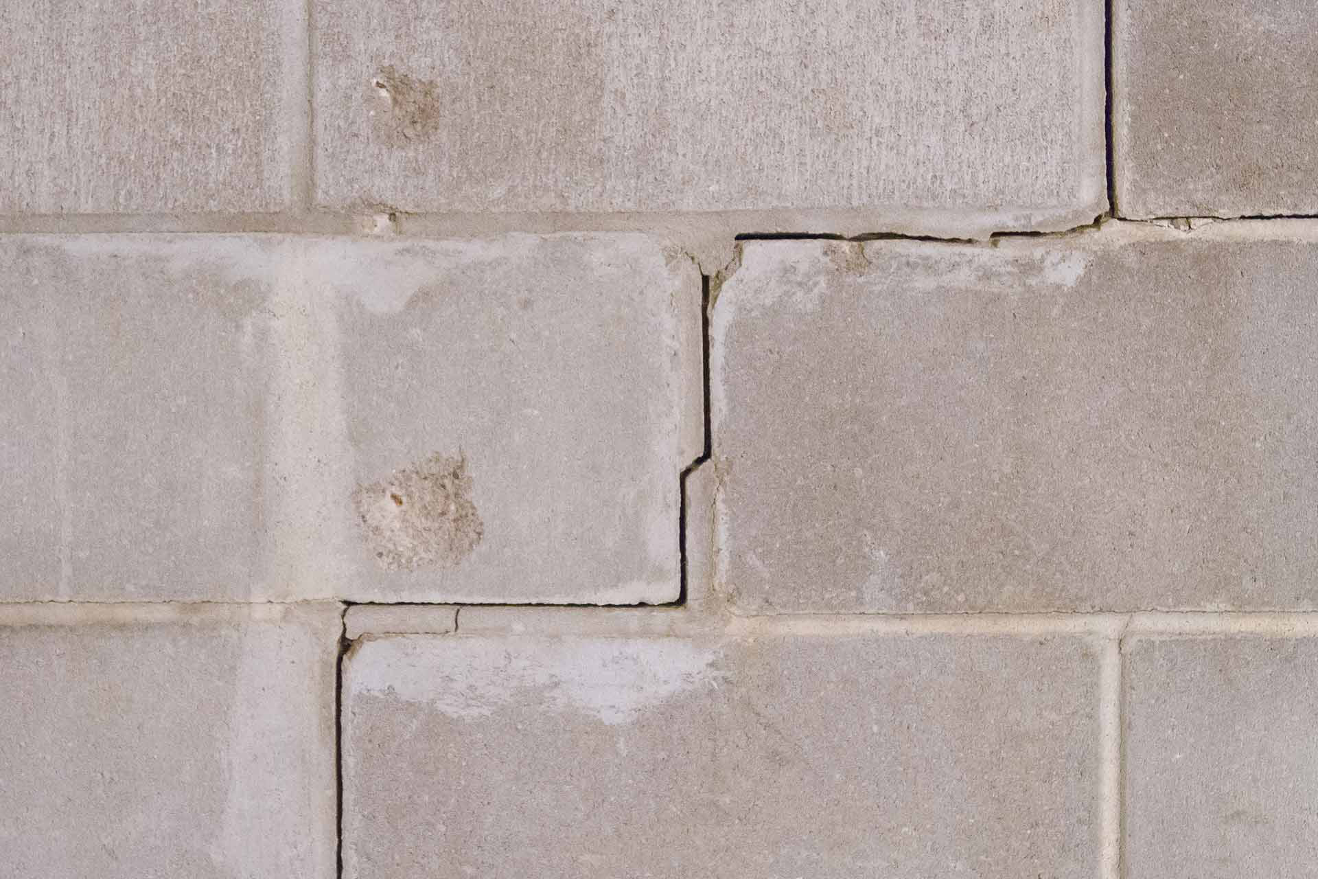 Basement wall crack