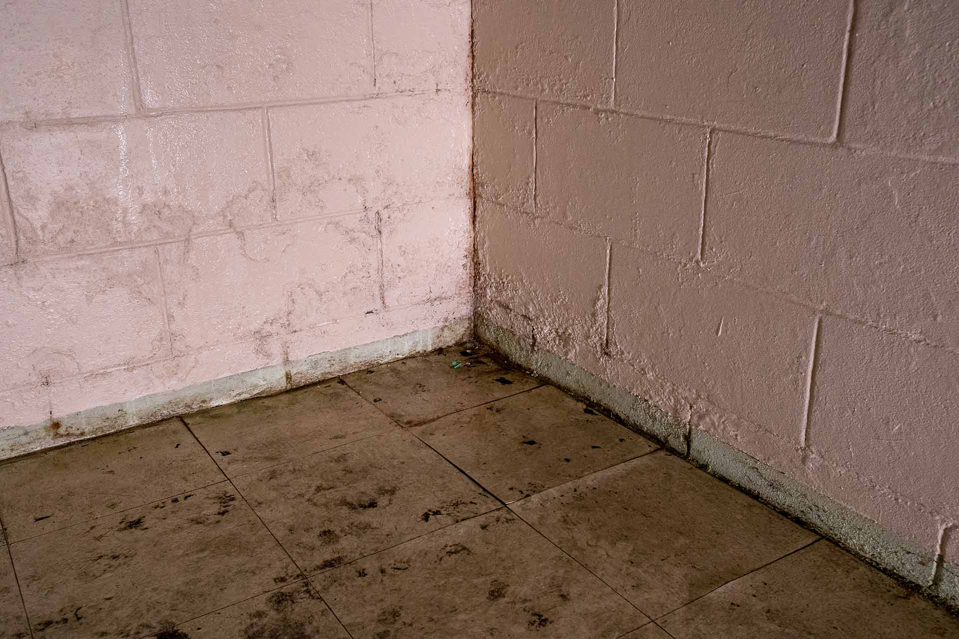 wet finished basement floor